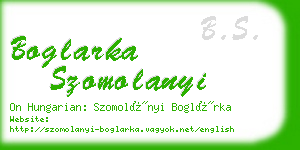 boglarka szomolanyi business card